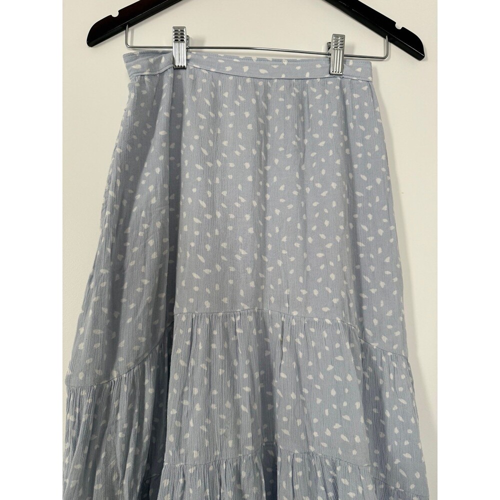 Abercrombie Blue Tiered Maxi Skirt with White Dot - XS - Picture 2 of 8